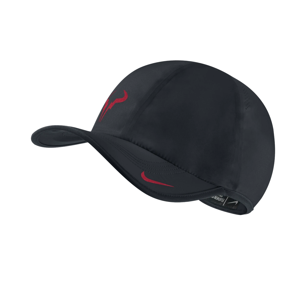Nike Rafa Bull Logo 2.0 hat in Black w/University Red [613966-011] from the Summer 2014 tennis collection